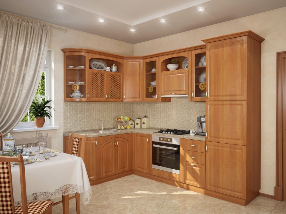 Кухня Азалия угловая МДФ