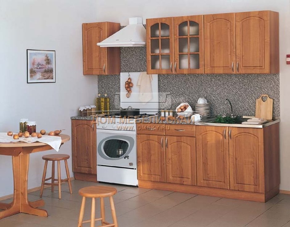 Цвет техники для деревянной кухни