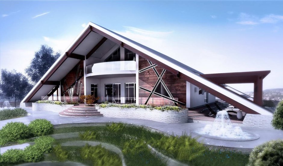 Спальня на мансарде для девочки подростка