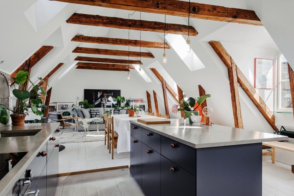 Обустройство мансарды