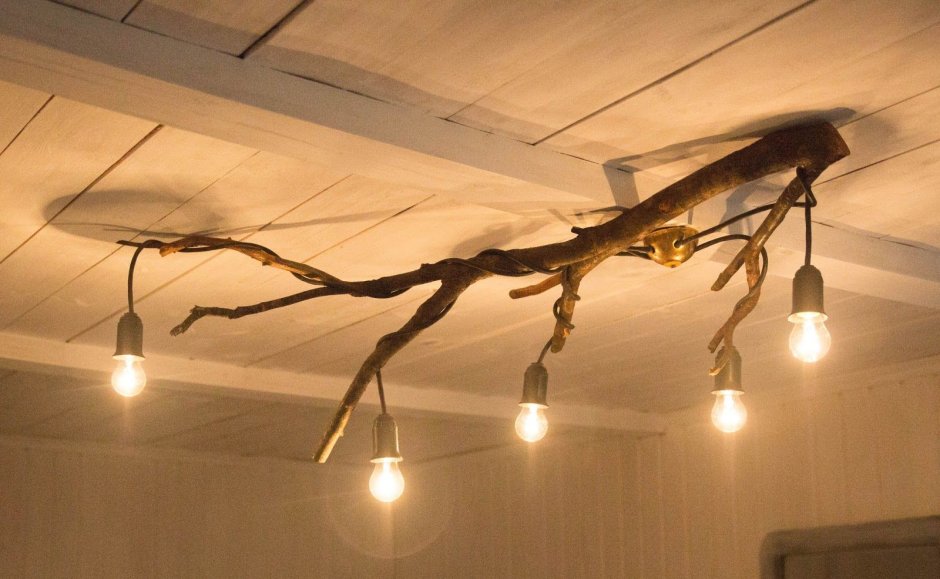 Светильник в рустикальном стиле