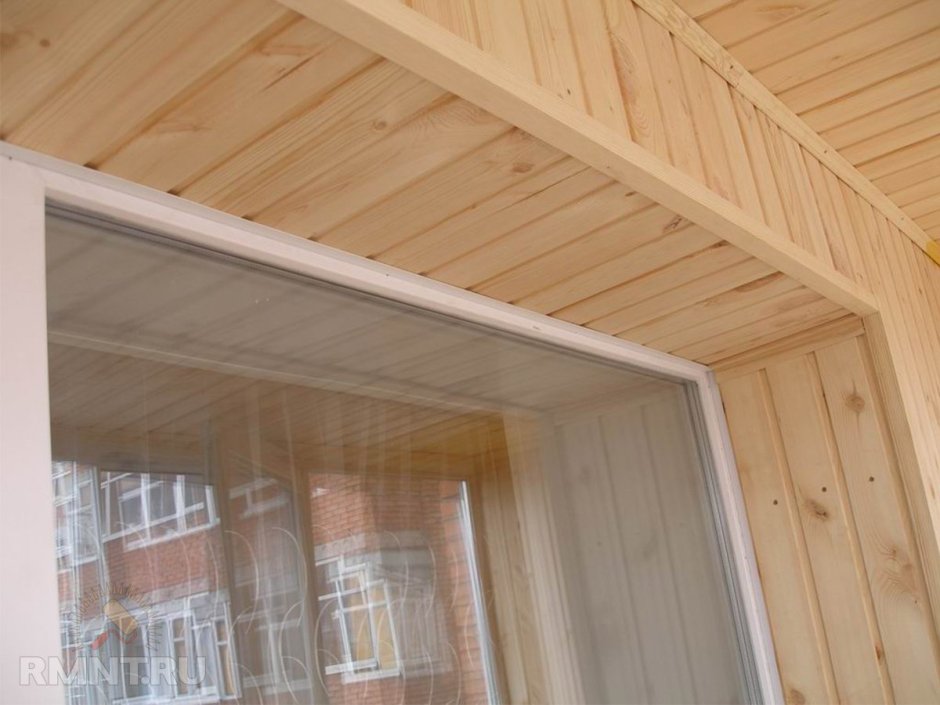 Откосы деревянной вагонкой