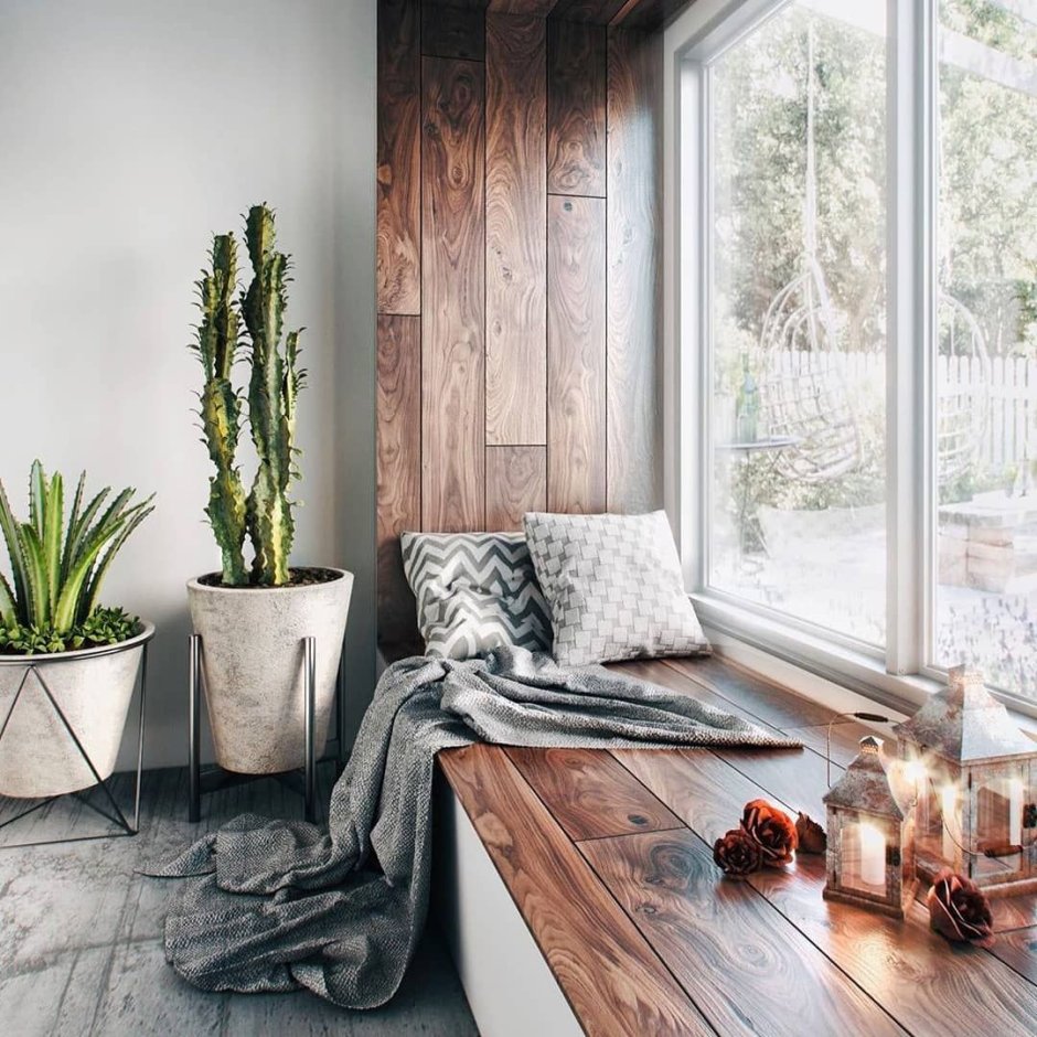 Стильные подоконники в интерьере