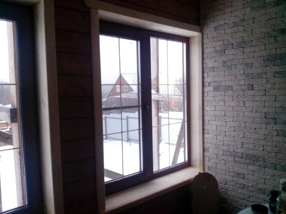 Откосы из мебельного щита на окна