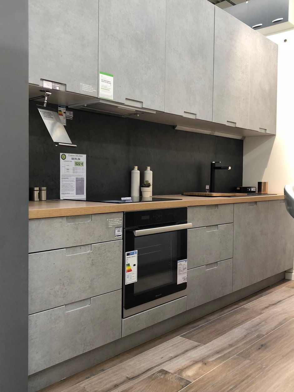 Кухня под бетон Леруа