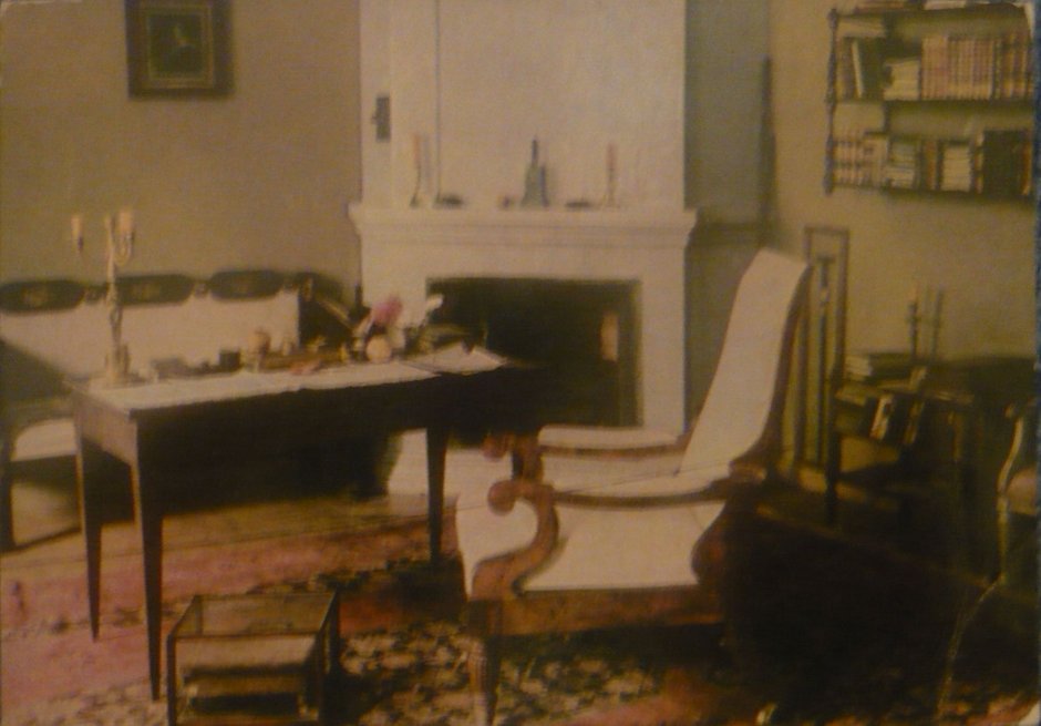 Картина кабинет Пушкина в Михайловском