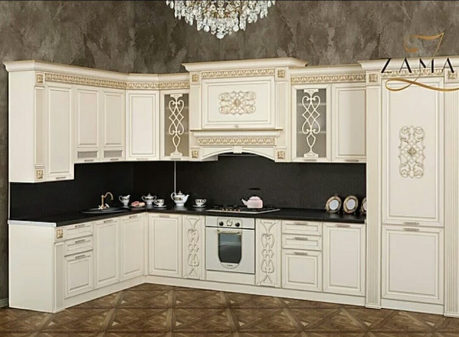 Схема сборки кухни Валенсия угловая