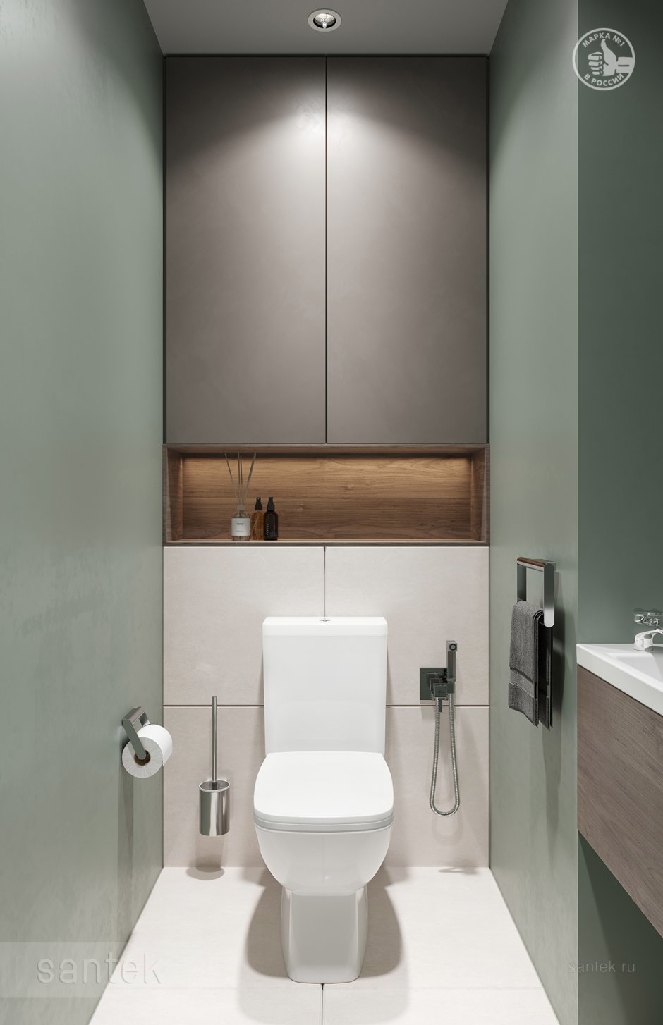 Современный интерьер туалета