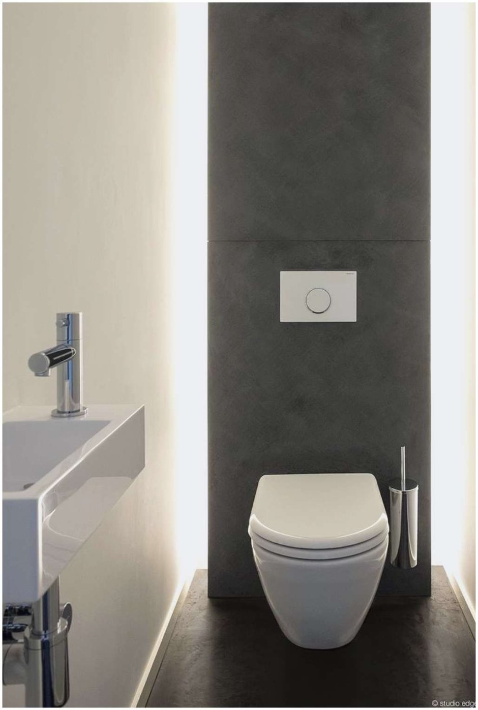 Освещение в маленьком туалете