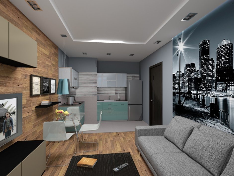 Пик евродвушка кухня гостиная