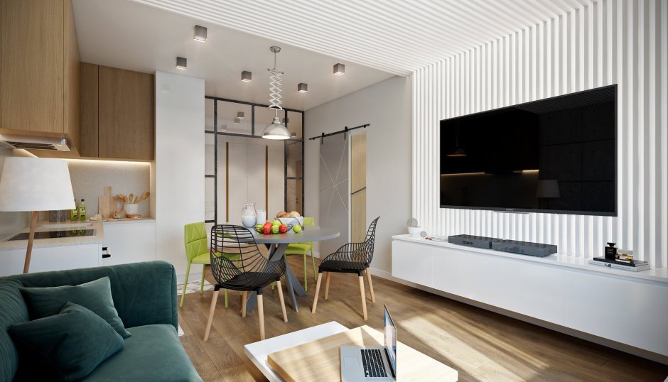 Кухня-гостиная 20 кв.м пик