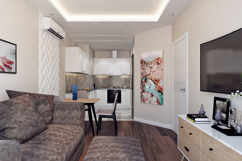 Дизайн проект квартиры 70 кв.метров