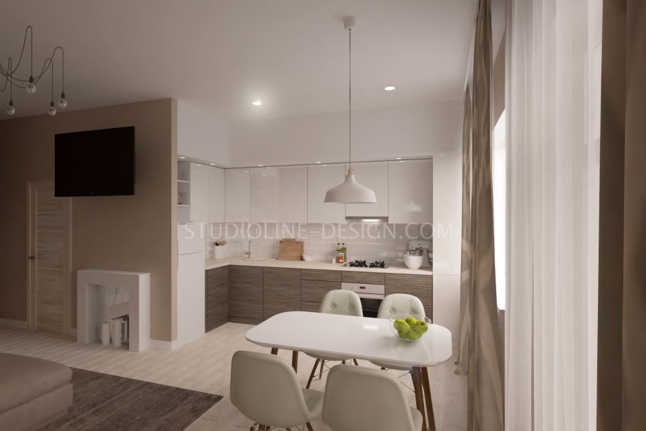 Интерьер однокомнатной квартиры пик