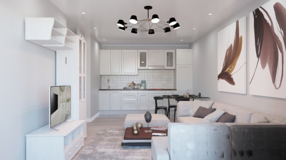 Студия 30 кв м планировка зонирование