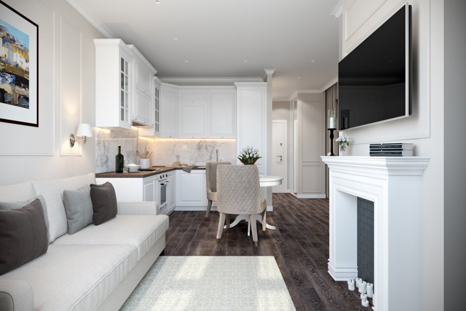 Интерьер однокомнатной квартиры пик