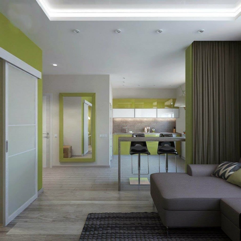 Интерьер квартиры студии 20 кв.м