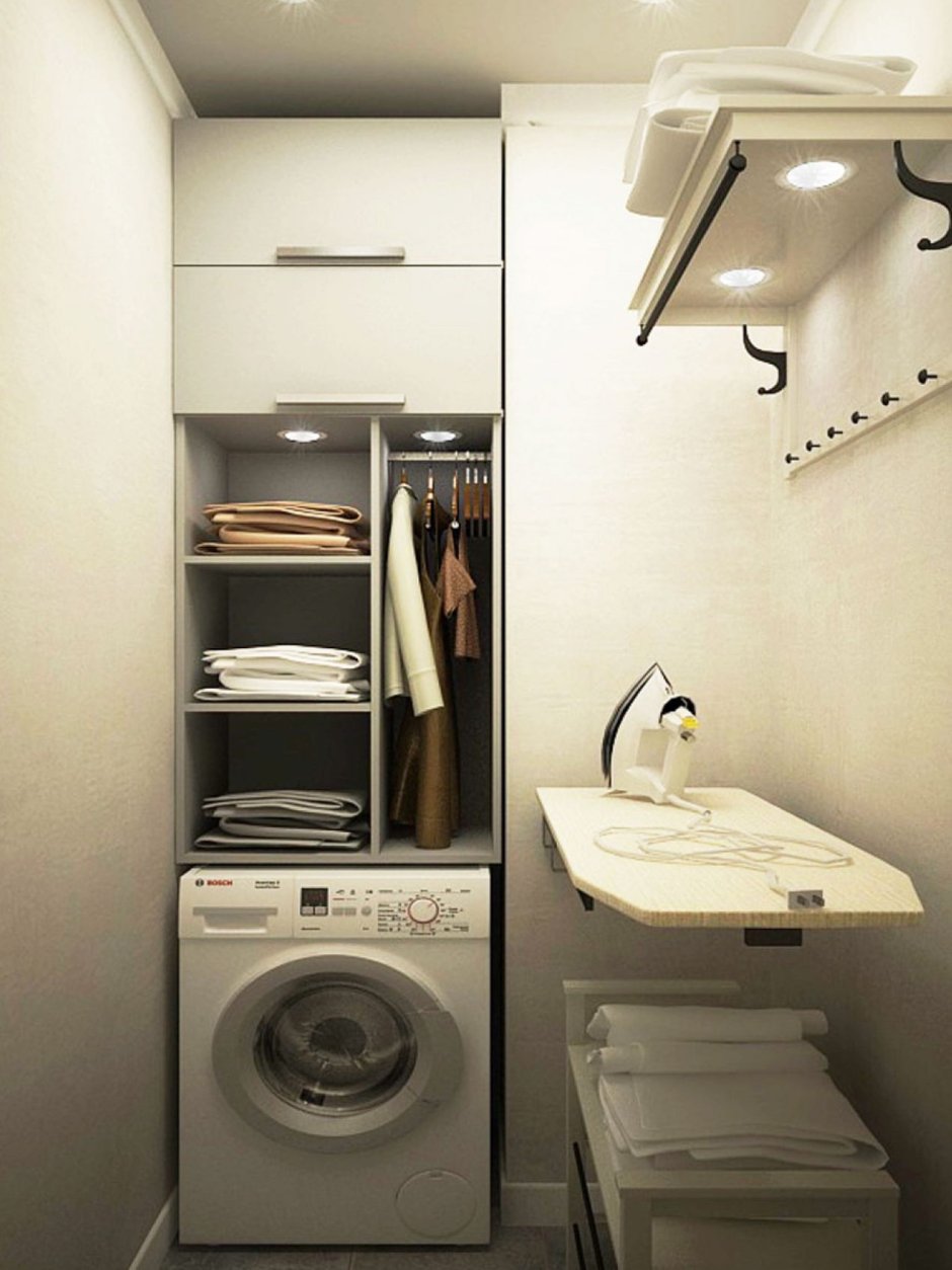 Постирочная комната в квартире маленькая 2 кв