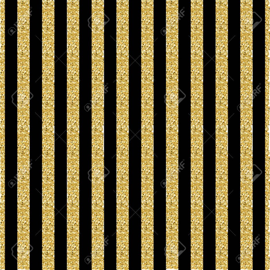 Черная полоска с золотом