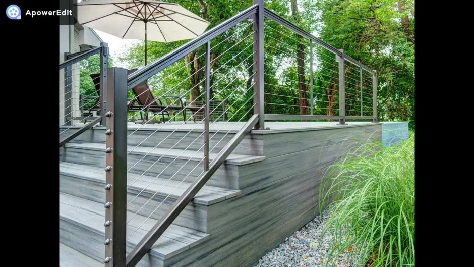 Перила для уличной террасы