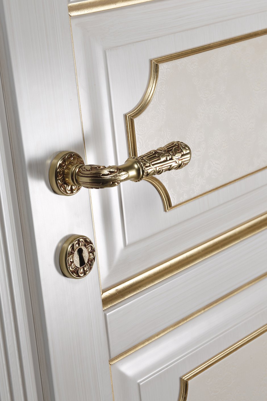 Межкомнатные ручки золотые классика