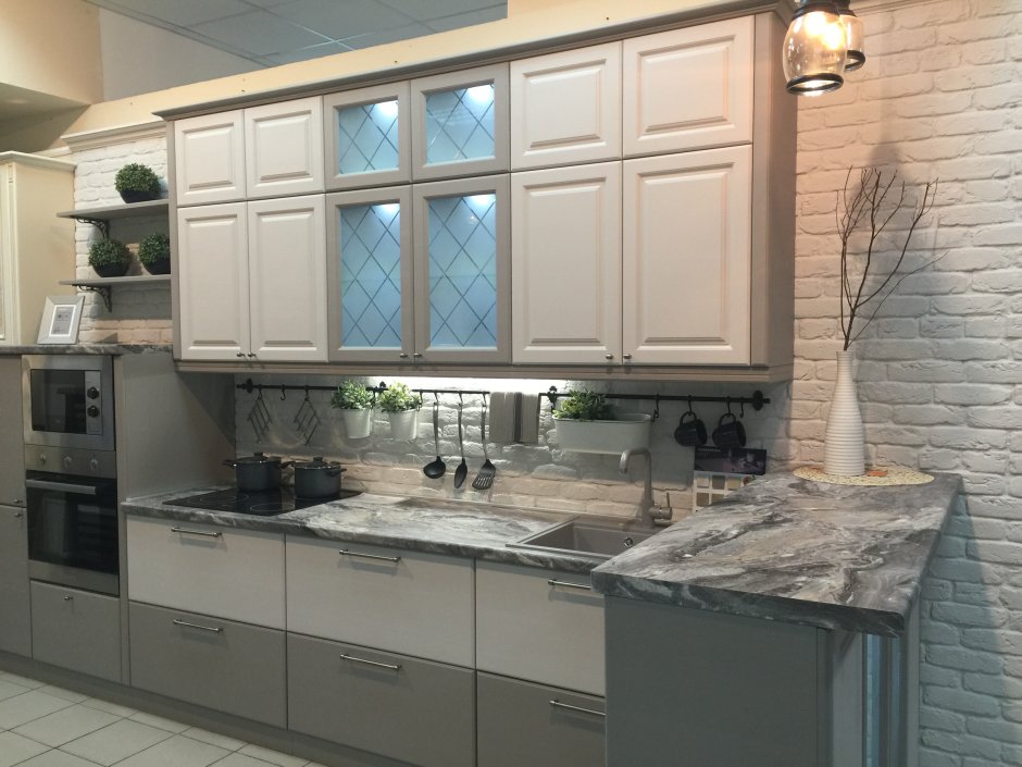 Кухня супермат грей