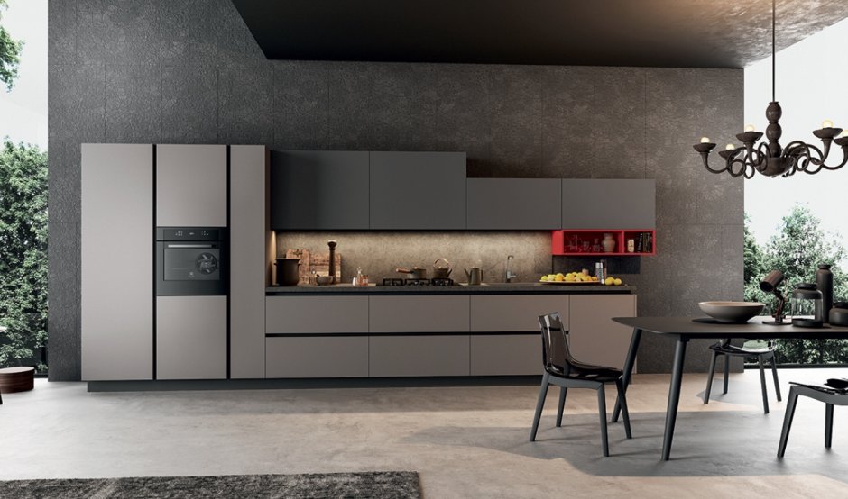 Кухня цвет мокко матовый