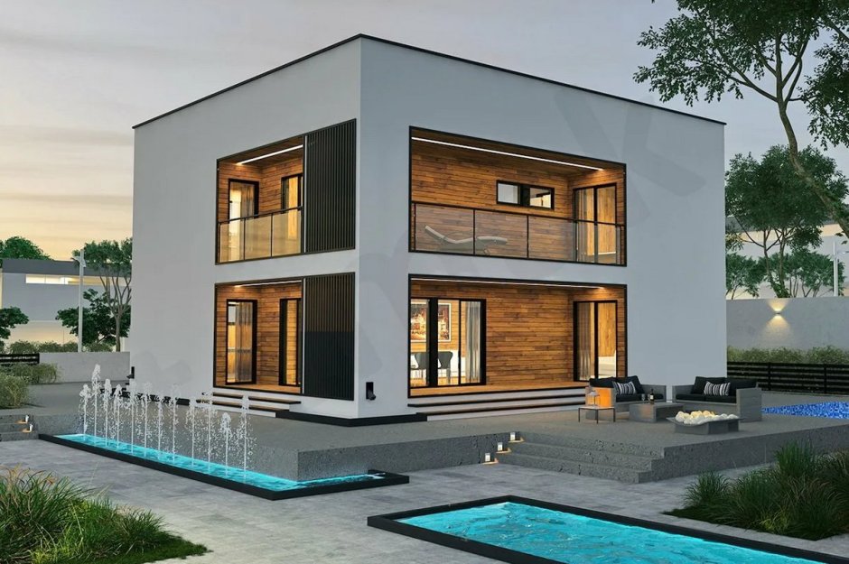 Дом z-63 с плоской крышей