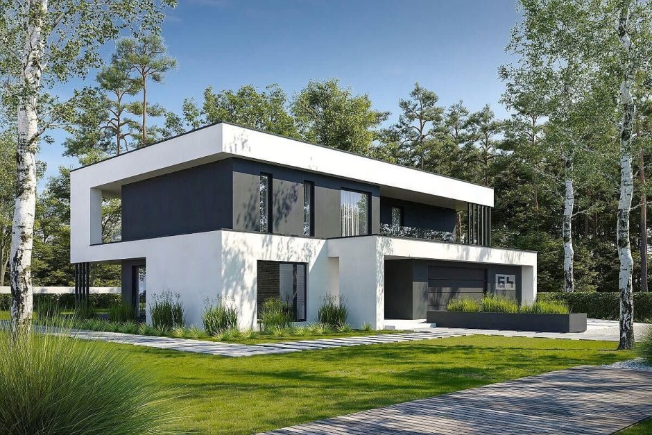 Домик в стиле Хай тек