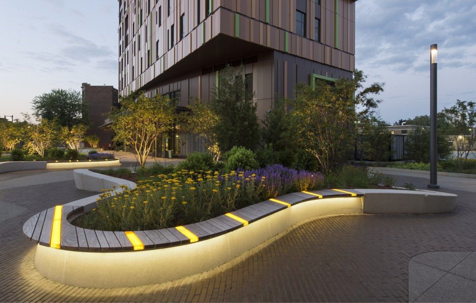 Томас Черч ландшафтный Архитектор кампус мемориального двора