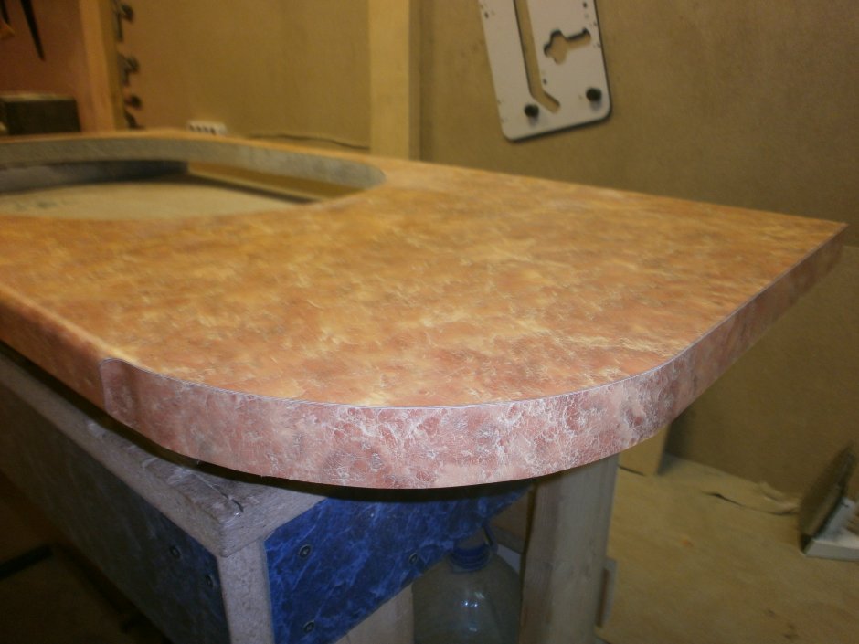 Кромление радиуса столешницы