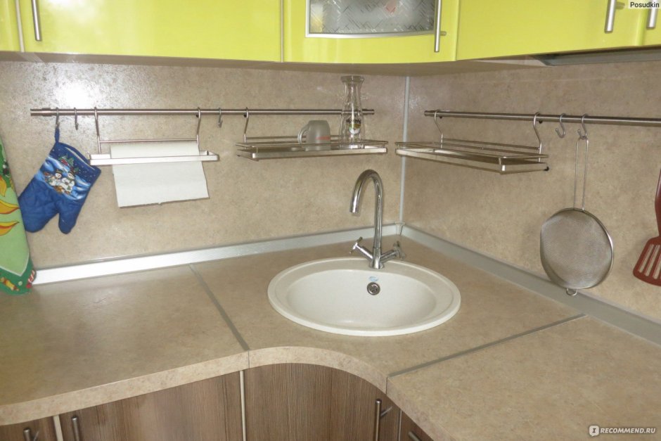 Рейлинги для кухни угловой