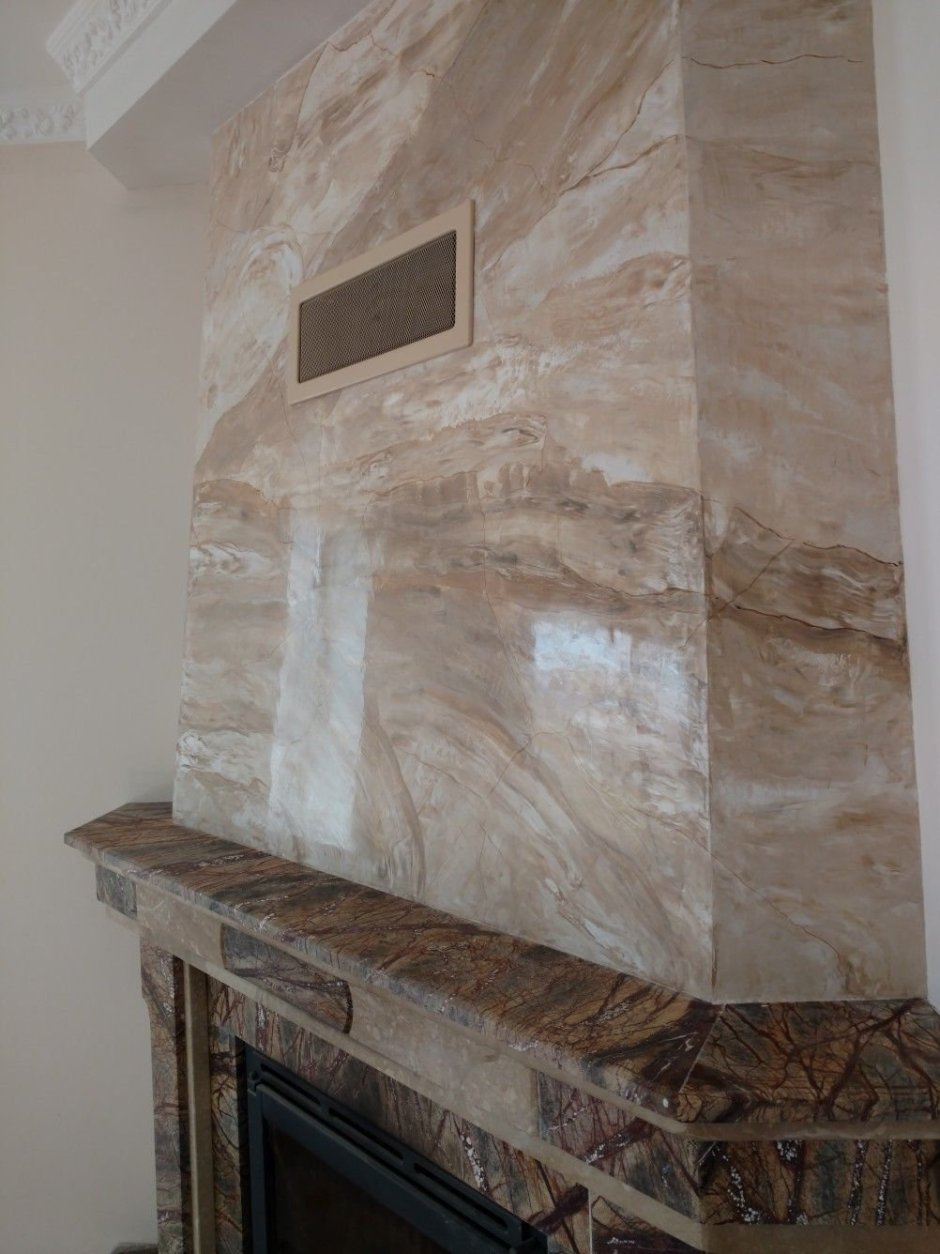 Облицовка современной каминной топки