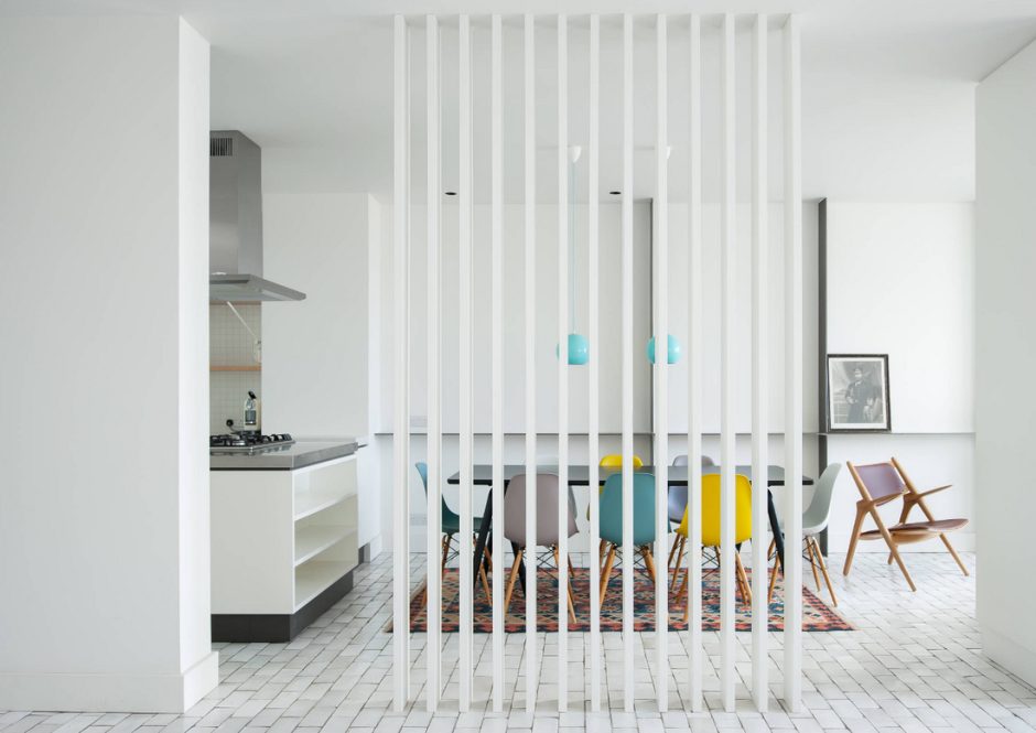 Реечная перегородка 40х40