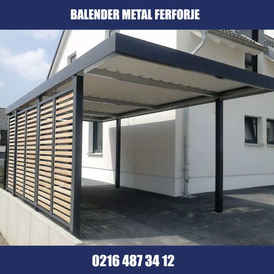 Беседка с плоской крышей