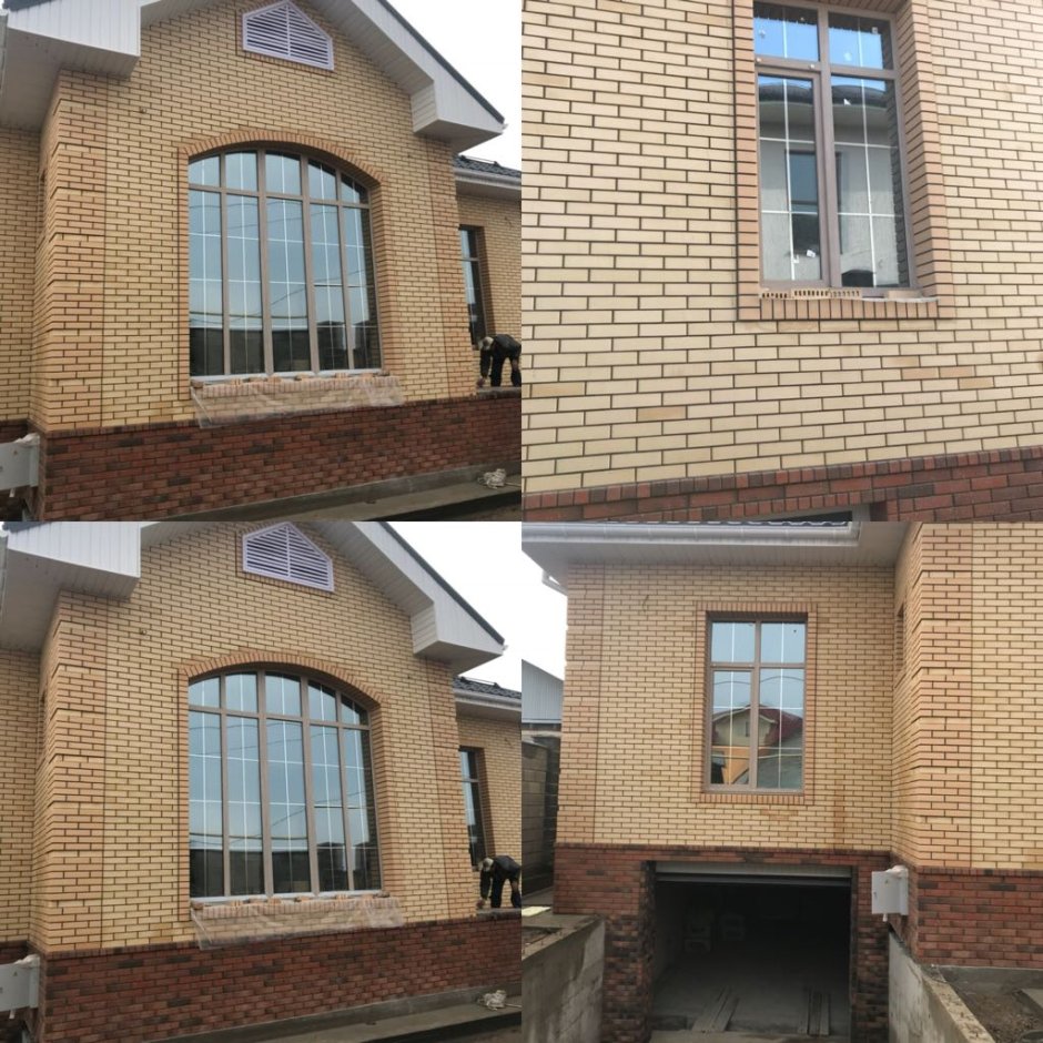 Дом из кирпича слоновая кость