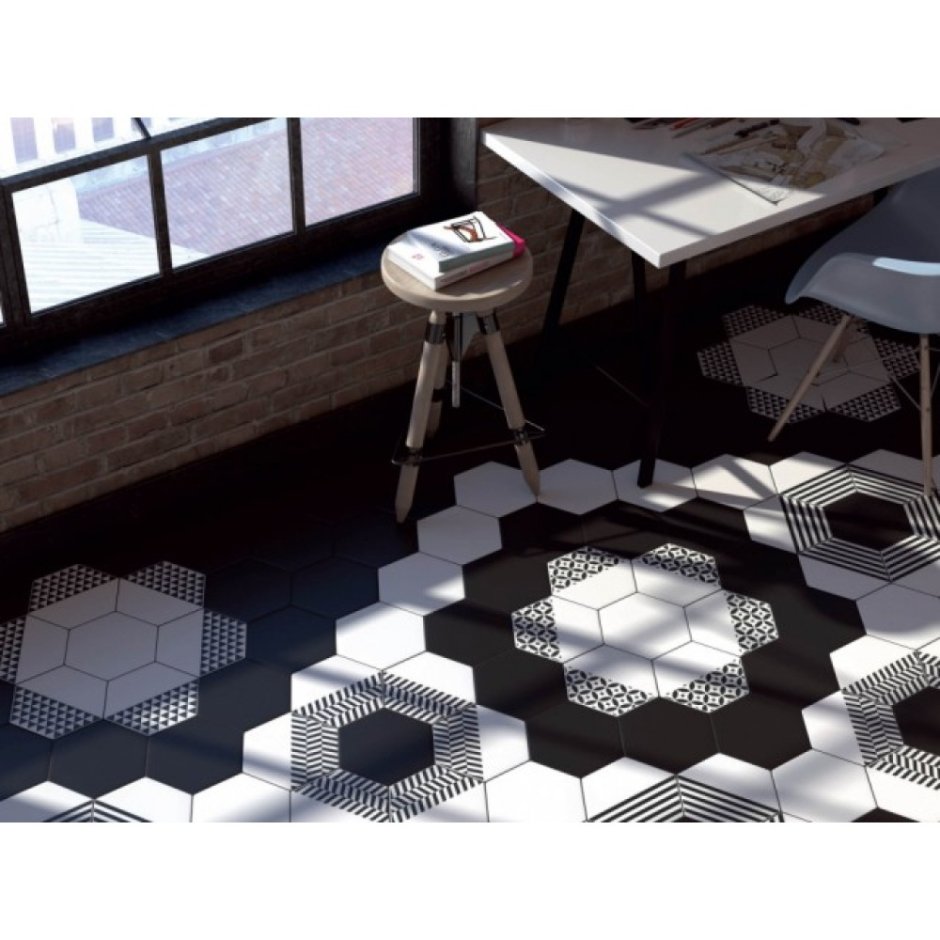 Мозаика Hexagon Carrara Matt кухня