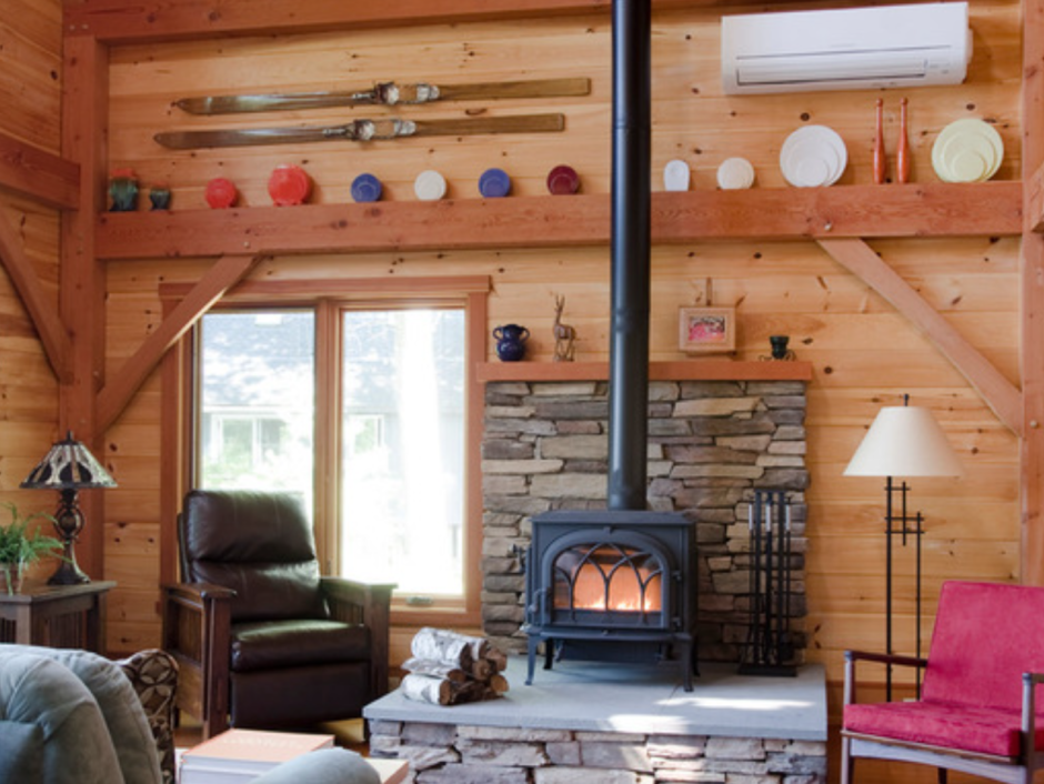 Деревянный дом с русской печкой