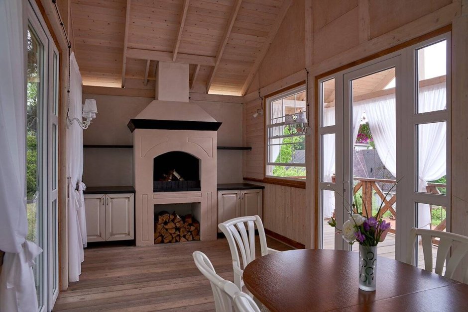 Зимняя бытовка с печкой