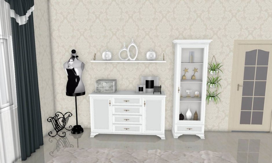 Гостиная Кентаки белый БРВ