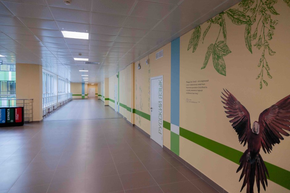 Украшение рекреации в школе