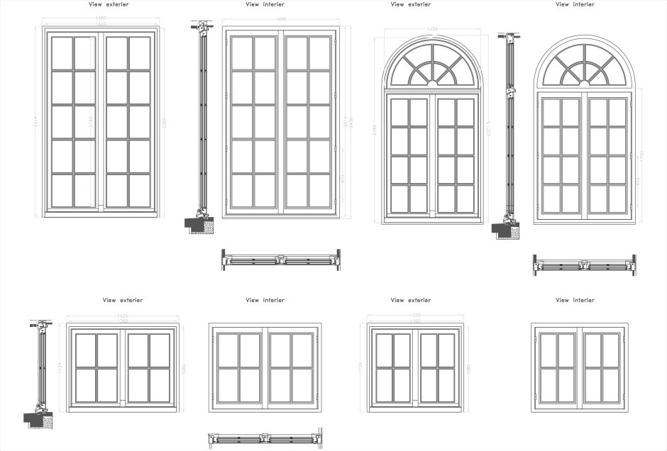 Окна двери dwg Автокад
