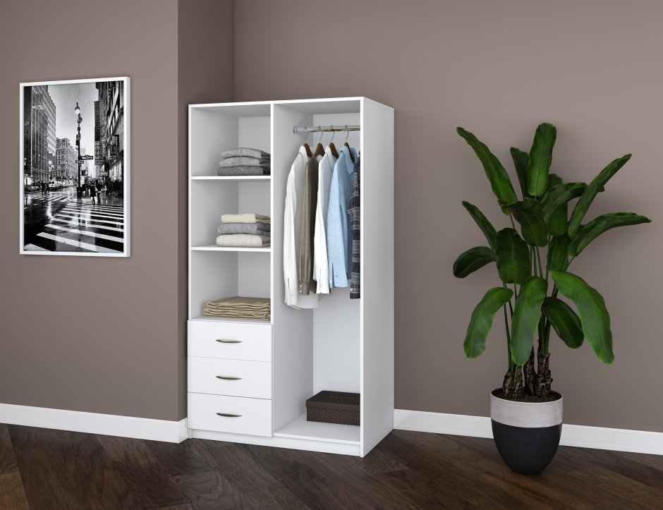 Шкаф с распашными дверями комфорт 1960х580 4д3ш