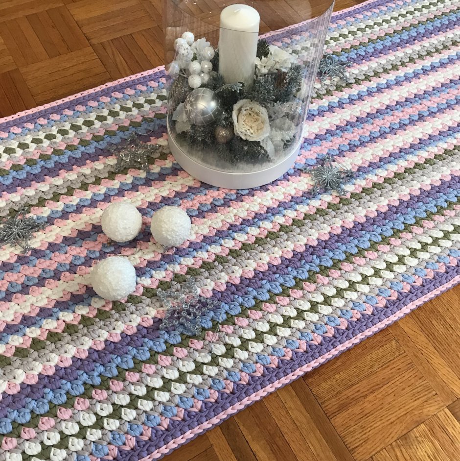 Прикроватный коврик из трикотажной пряжи