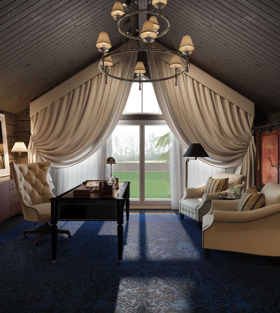 Шторы на треугольные окна