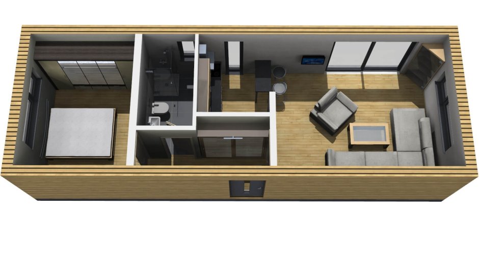 Барнхаус с антресолью