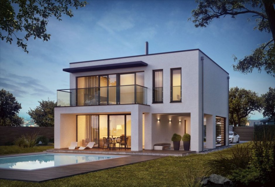 Монолитный бетонный дом