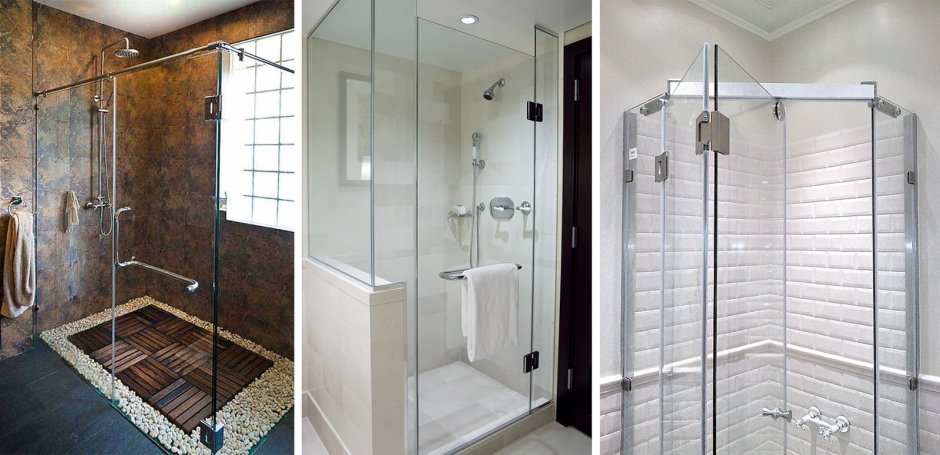 Душевая ниша с поддоном из плитки