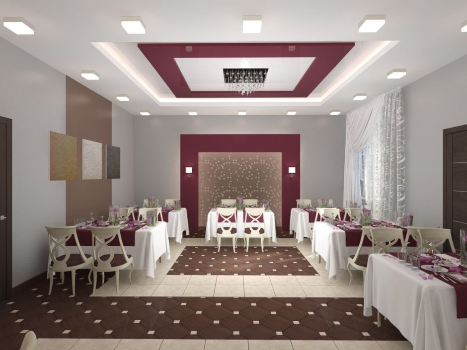 Банкетный зал современный дизайн