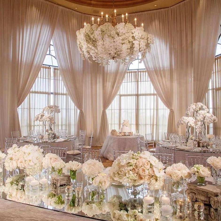 Декор свадебного зала в европейском стиле