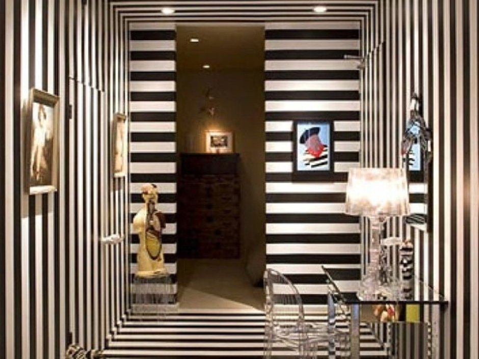 Прихожая в стиле Зебра